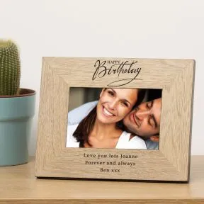 Happy Birthday Wood Picture Frame (6