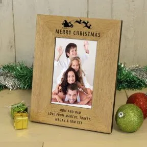 Merry Christmas Wood Picture Frame (6