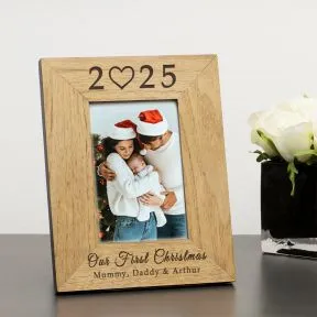 Our First Christmas Wood Picture Frame (6
