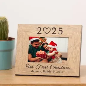 Our First Christmas Wood Picture Frame (6