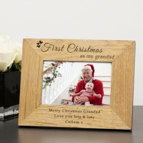 First Christmas as my... Wood Picture Frame (6