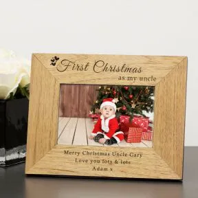 First Christmas as my... Wood Picture Frame (6