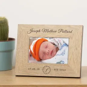 New Baby Wood Picture Frame (6