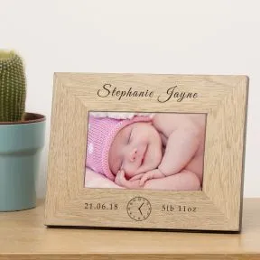 New Baby Wood Picture Frame (6