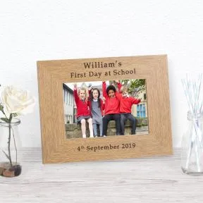 First Day At School Wood Picture Frame (6