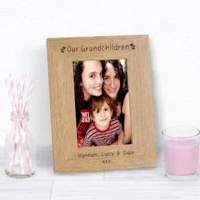 Our Grandchildren Wood Picture Frame (7