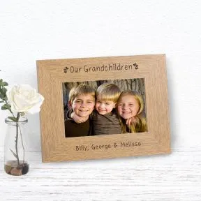 Our Grandchildren Wood Picture Frame (6