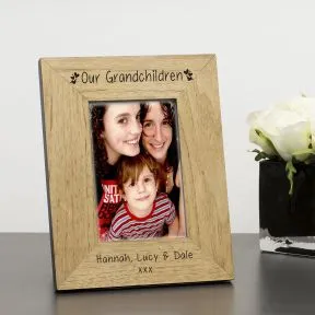 Our Grandchildren Wood Picture Frame (7