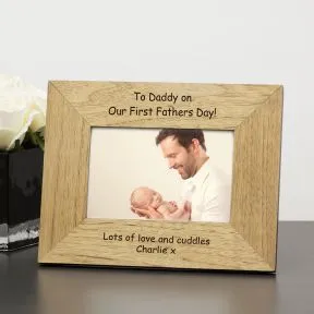 Our First Fathers Day Wood Picture Frame (6