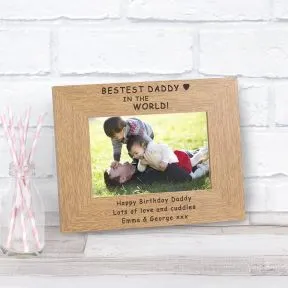 Bestest Daddy in the World Wood Picture Frame (6