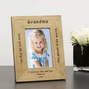 Love you as big as the Whole Wide World Wood Picture Frame (6