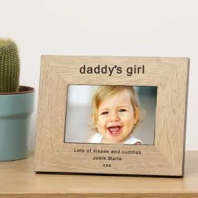 Daddy's Girl Wood Picture Frame (6