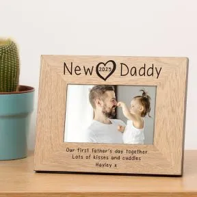 New Daddy Wood Picture Frame (6