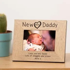 New Daddy Wood Picture Frame (6