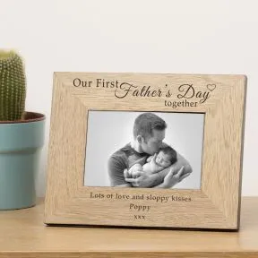 Our First Father's Day together Wood Picture Frame (6