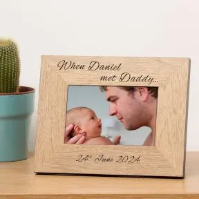 When . . . Met . . . Wood Picture Frame (6