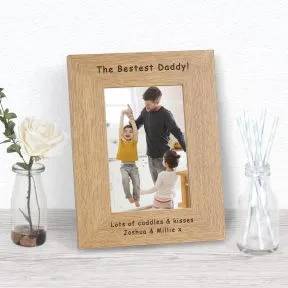 The Bestest Daddy! Wood Picture Frame (6