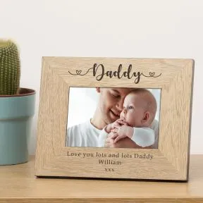 Daddy Wood Picture Frame (6