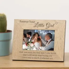 Forever Your Little Girl Wood Picture Frame (6