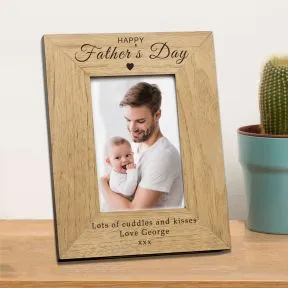 Happy Fathers Day Wood Picture Frame (6