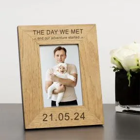 The Day We Met Wood Picture Frame (6