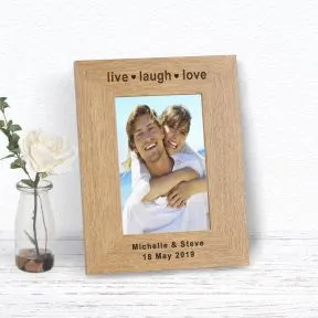 Live Laugh Love Wood Picture Frame (6