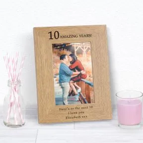 Amazing Years Anniversary Wood Picture Frame (7