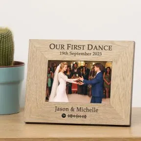 Our First Dance Wood Picture Frame (6