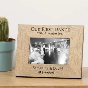 Our First Dance Wood Picture Frame (6