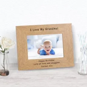 I Love My Grandma! Wood Picture Frame (6