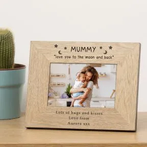 Mummy love you to the moon and back Wood Picture Frame (6