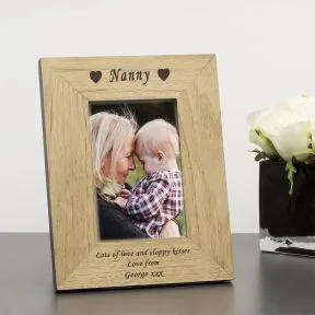 Family Member - Daddy, Mummy etc Wood Picture Frame (6
