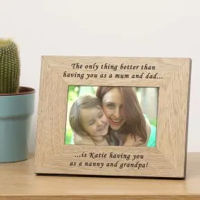 The only thing better . . . . Nan and Grandad etc Wood Picture Frame (6