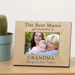 The Best Mums get promoted Wood Picture Frame (6