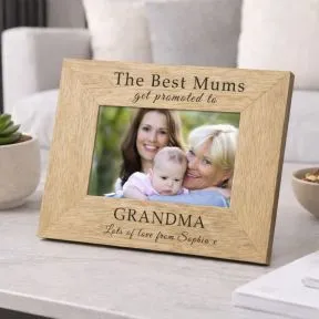 The Best Mums get promoted Wood Picture Frame (6