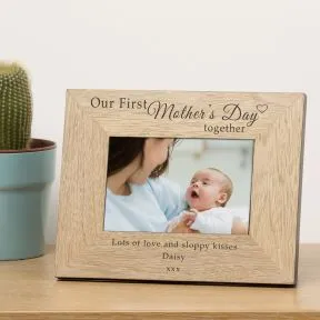 Our First Mother's Day together Wood Picture Frame (6