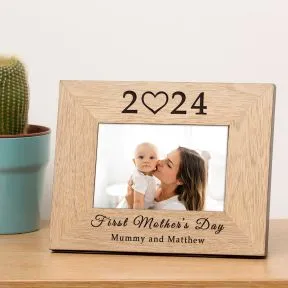 First Mother's Day Wood Picture Frame (6