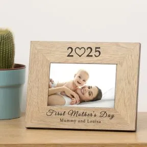 First Mother's Day Wood Picture Frame (6