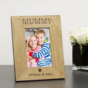 Mummy I/We love you to the moon and back again Wood Picture Frame (6