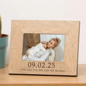 The Day You Became My Mummy Wood Picture Frame (6