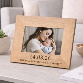 The Day You Became My Mummy Wood Picture Frame (6