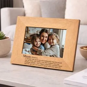 Definiton of A Mum Wood Picture Frame (6
