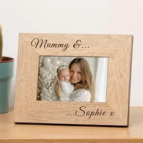 Mummy and..Wood Picture Frame (6