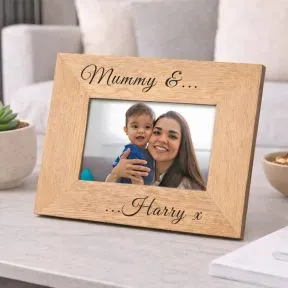 Mummy and..Wood Picture Frame (6