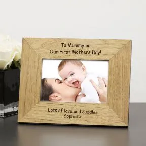 Mummy Our First Mother's Day Wood Picture Frame (6