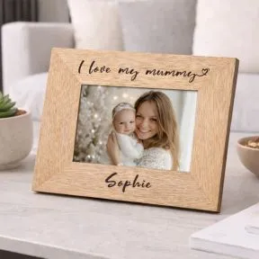I Love My Mummy Wood Picture Frame (6