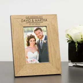 Our Wedding Day Wood Frame (6