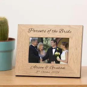 Parents of Bride / Groom Wood Picture Frame (6