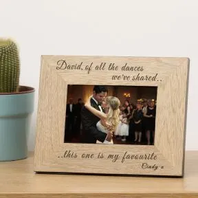 Of all the dances we've shared Wood Picture Frame (6
