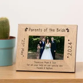 Wedding Party Role Wood Picture Frame (6